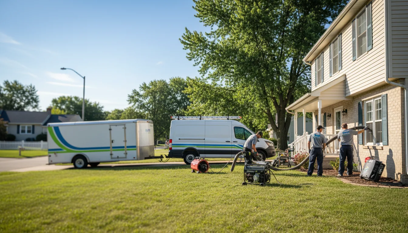 Flooded Basement Restoration And Cleanup With Repair in Edelstein, IL near me